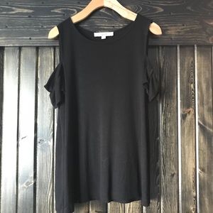 Loft shoulder cutout shirt